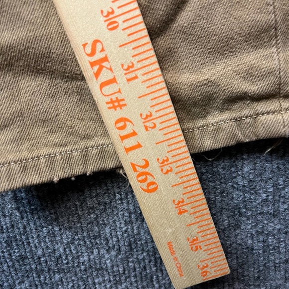 Levi's 501 Original Fit Straight Jeans Men's Tan Camel Denim Button Fly - 36X33 - Picture 5 of 12
